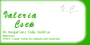 valeria csep business card